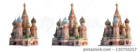 逼真的聖巴西爾大教堂 130750257