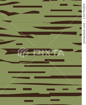 abstract pattern with irregular dark brown and green streaks on a muted green background 130750804