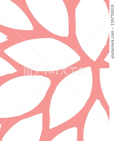 abstract floral pattern with pink and white shapes suitable for decor design abstract floral pattern with pink and white shapes suitable for decor design 130750819