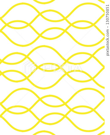 abstract yellow interconnected looping pattern on white background abstract yellow interconnected looping pattern on white background 130750851