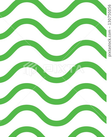 abstract green wavy lines pattern with consistent undulating design 130750856
