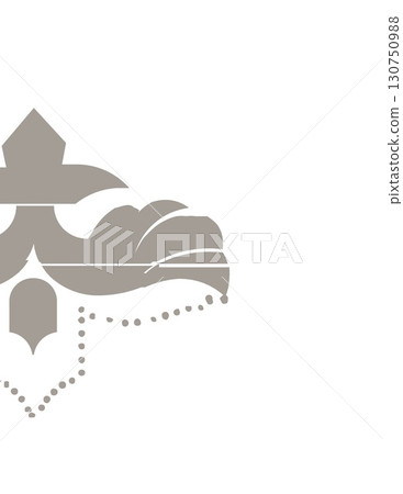 abstract floral design with dotted accents and layered elements for decor abstract floral design with dotted accents and layered elements for decor 130750988