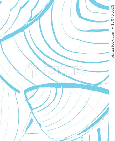 abstract line art in cool blue tones creating a minimalist fluid design 130751029