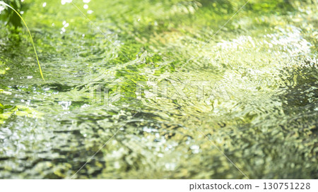Fresh greenery in the forest, clear streams, and eco-friendly imagery - Jizo Falls Fountain 130751228