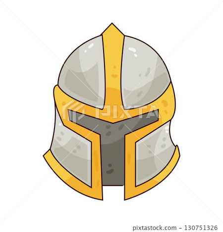 illustration of medieval helmet illustration of medieval helmet 130751326