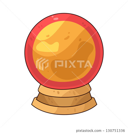 illustration of crystal ball illustration of crystal ball 130751336