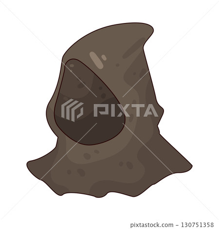illustration of medieval hood illustration of medieval hood 130751358