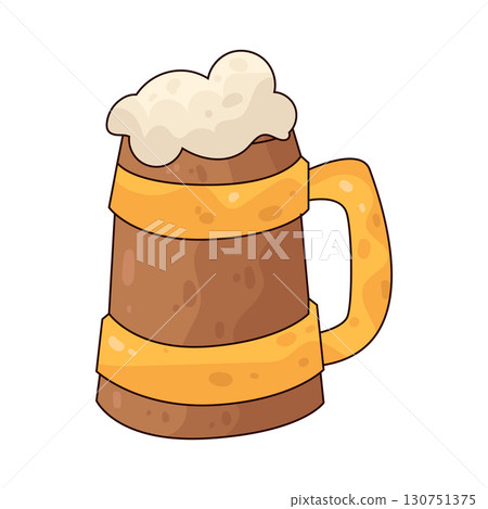 illustration of medieval mug illustration of medieval mug 130751375