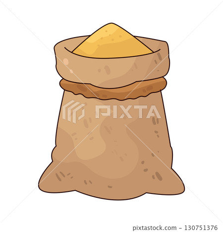 illustration of wheat sack illustration of wheat sack 130751376
