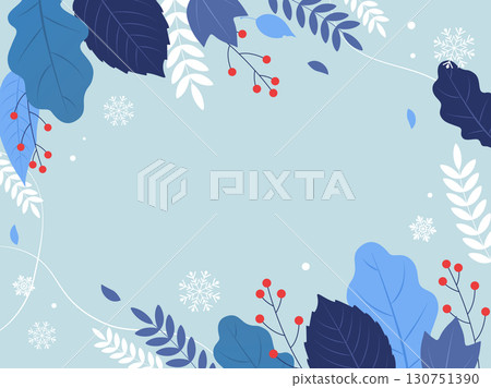 Winter image background frame_vector illustration Winter image background frame_vector illustration 130751390