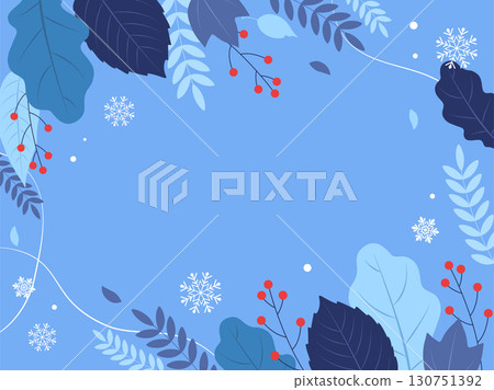 Winter image background frame_vector illustration Winter image background frame_vector illustration 130751392
