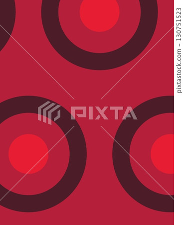 abstract geometric pattern with concentric circles in shades of red and dark brown for modern design abstract geometric pattern with concentric circles in shades of red and dark brown for modern design 130751523