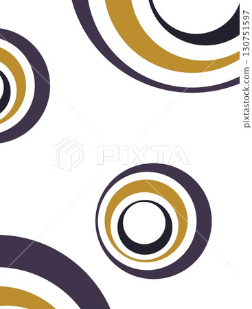 abstract geometric pattern featuring concentric circles in gold black and white color scheme design abstract geometric pattern featuring concentric circles in gold black and white color scheme design 130751597