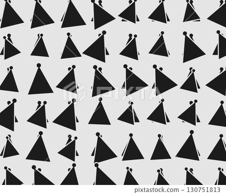 abstract triangle pattern with circle dots black and white 130751813