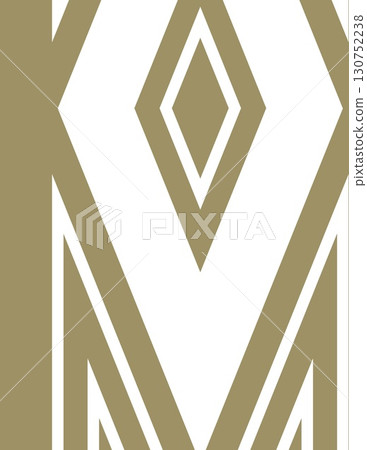 geometric abstract artwork featuring symmetrical diamond shapes in earthy tones geometric abstract artwork featuring symmetrical diamond shapes in earthy tones 130752238