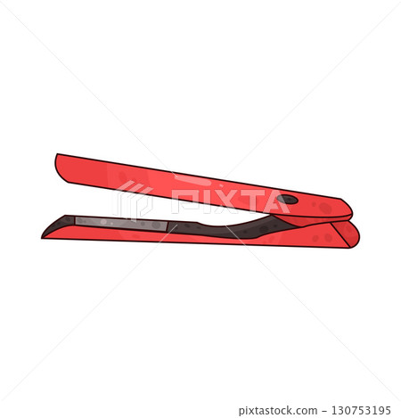 illustration of hair straightener 130753195