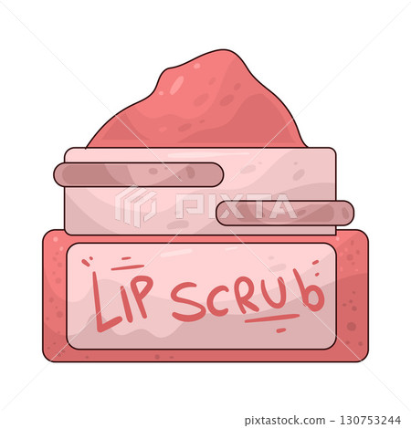 illustration of lip scrub 130753244