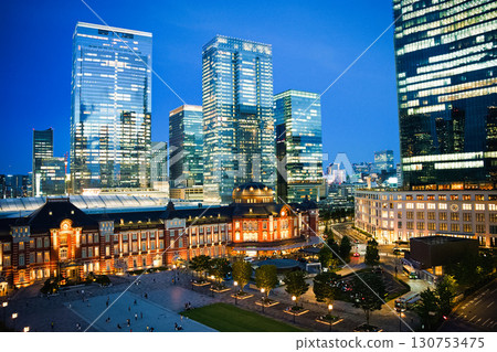 Night view of Tokyo Station Night view of Tokyo Station 130753475