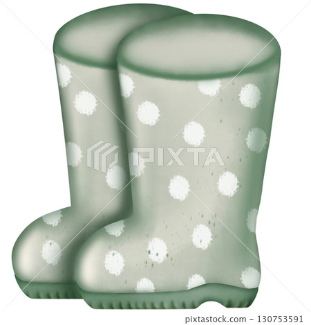 Colorful illustration of pumpkins and autumn leaves in warm shades and element perfect for seasonal decorations and fall themes.  130753591