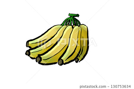 一個簡單的香蕉的插圖 130753634