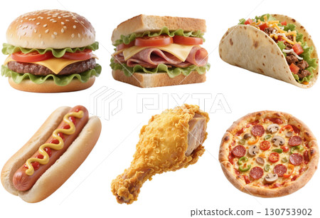 Delicious junk food 130753902