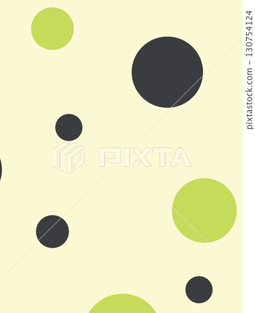 abstract minimalist design with green and black circles on a light background abstract minimalist design with green and black circles on a light background 130754124