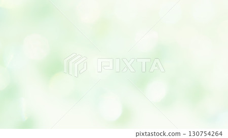Blurred green background. Fluffy, sparkling light ball gradation material. Beautiful texture. 130754264