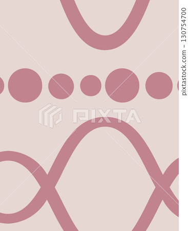 abstract pink pattern with dots and curved lines for modern design abstract pink pattern with dots and curved lines for modern design 130754700