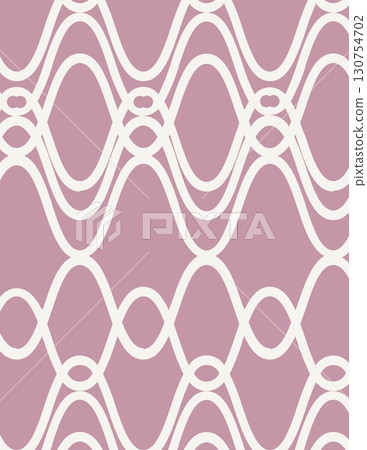 abstract geometric pattern with interconnected loops in pastel purple tones abstract geometric pattern with interconnected loops in pastel purple tones 130754702