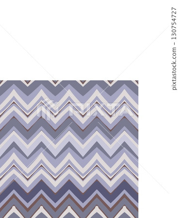 geometric zigzag pattern in shades of gray and purple for modern decor 130754727