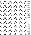 abstract black and white chevron pattern with repetitive V shapes for modern design 130754751