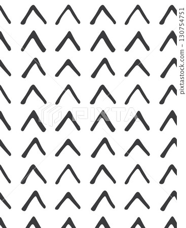 abstract black and white chevron pattern with repetitive V shapes for modern design 130754751