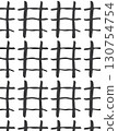 pattern of hand-drawn black lines forming a grid on white background 130754754