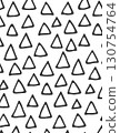 stylish black and white pattern of irregular triangle shapes with modern geometric design 130754764