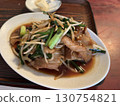 Stir-fry of pork and sprouts 130754821