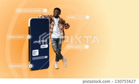 Innovative chatbot technology offers assistance in programming and content creation with a user-friendly interface Innovative chatbot technology offers assistance in programming and content creation with a user-friendly interface 130755627