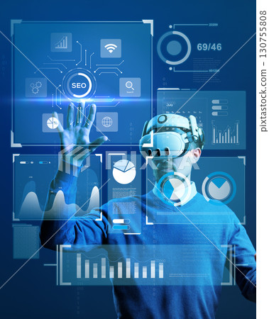 Innovative technology enhances virtual reality experience in digital analytics exploration Innovative technology enhances virtual reality experience in digital analytics exploration 130755808