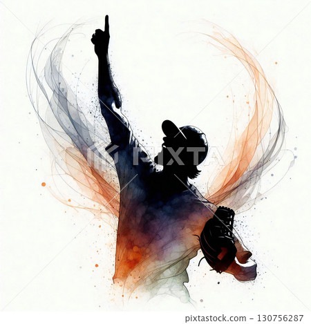 棒球獲勝時刻的插圖 130756287