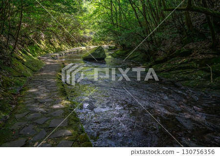 Cobblestones along the valley Cobblestones along the valley 130756356