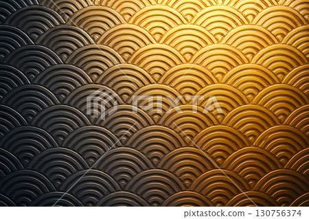金色幾何圖案背景素材 130756374