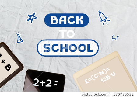 Back to school season with educational tools and fun designs for students and teachers alike in a vibrant classroom setting Back to school season with educational tools and fun designs for students and teachers alike in a vibrant classroom setting 130756532