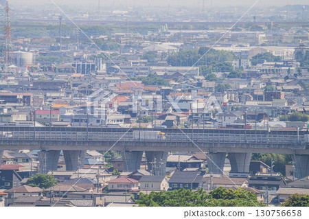 Hamamatsu cityscape and the Tomei Expressway No. 2 (Shizuoka Prefecture) Hamamatsu cityscape and the Tomei Expressway No. 2 (Shizuoka Prefecture) 130756658