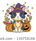 Halloween cat 130758166