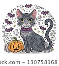 Halloween cat 130758168
