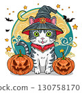 Halloween cat 130758170