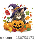 Halloween cat 130758173