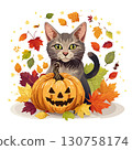 Halloween cat 130758174