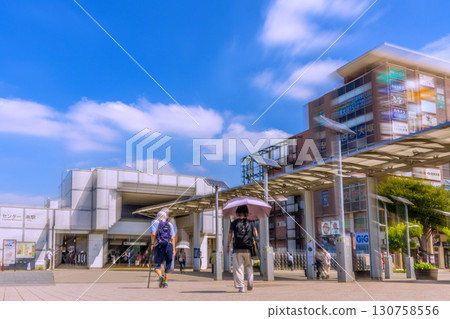 Yokohama cityscape in Japan, overlooking the subway "Center Minami Station" Yokohama cityscape in Japan, overlooking the subway "Center Minami Station" 130758556