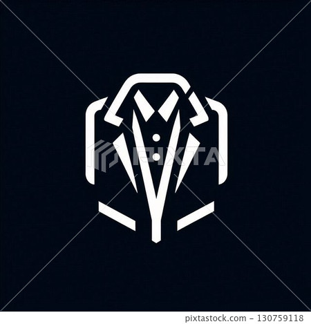 夾克圖示、夾克標誌、時尚服裝、服裝圖示標誌 夾克圖示、夾克標誌、時尚服裝、服裝圖示標誌 130759118