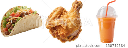 Junk food set 130759384